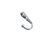 Zymoplas Vintage Style Clothes Hook Living Room Bedroom Bathroom Hanger Hats Caps Key Wall Door Hanging Holder Screw Mounted, Silver Grey
