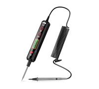 Zymoplas Voltage Detector Lightweight Multifunction Tester Pen Helical Spring Wire Digital Indicator Car Automobile Maintenance, Black 2