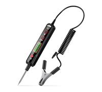 Zymoplas Voltage Detector Lightweight Multifunction Tester Pen Helical Spring Wire Digital Indicator Car Automobile Maintenance, Black 1