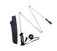 Zymoplas Wading Rod Aluminum Alloy Climbing Equipments Foldable Fishing Stick Staff Workmanship Firmness Folding Tackle