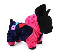 Zymoplas Warm And Stylish Winter Dog Clothes For Four-Legged Friend Coral Velvet Small Big Dog Hooded Four Feet Coats Fitting