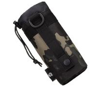 Zymoplas Water Bottle Pouch Adjustable Holder Bag Accessory Small Waterproof Camouflage Cup Storage Waist Pack Accessories, Black camouflage