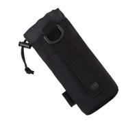 Zymoplas Water Bottle Pouch Adjustable Holder Bag Accessory Small Waterproof Camouflage Cup Storage Waist Pack Accessories, Black