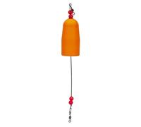Zymoplas Waterproof Drifting Fishing Rod Foam Anti-collision Lightweight Glowing Drifts Alarm Buoy Popping Cork Marker Freshwater, Square Orange