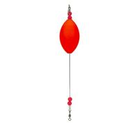 Zymoplas Waterproof Drifting Fishing Rod Foam Anti-collision Lightweight Glowing Drifts Alarm Buoy Popping Cork Marker Freshwater, Red