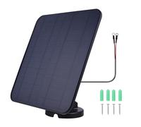 Zymoplas Waterproof For Video Doorbell 3 Bracket Solar Charging Panel Continuous Solar Power Video Doorbell Reliable Bracket, Black