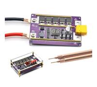 Zymoplas Welding Control Board Portable Hand Held Adjustable 12V 99 Gears Accurate Digital Display DIY Spot Welder Controller, Type 2