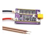 Zymoplas Welding Control Board Portable Hand Held Adjustable 12V 99 Gears Accurate Digital Display DIY Spot Welder Controller, 6 Square Pen
