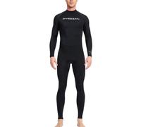 Zymoplas Wetsuits Diving Suit Quick Drying Men's and Women's Wetsuit Full Body UPF 50 Sunprotection Cold Body Feeling, Black, L