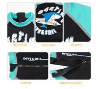Zymoplas Wetsuits Diving Suit Ultrathin Kids Wetsuit Long Sleeves and Pants Full body Anti-Sunburn Jumpsuit Fashionable