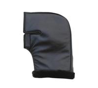 Zymoplas Winter Thick Motorcycle Hand Warmer Super Warm And Comfortable For Cold Weather Leather Motorbike Grip Handlebar Gloves, Black S