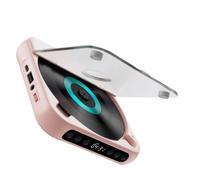 Zymoplas Wireless Bluetooth Connection CD Player For Ultimate Anytime And Anywhere To To Music. Built-in 2000mAh Rechargeable, pink
