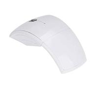 Zymoplas Wireless Folding Mouse Work Replacement Arc Mice External Travel Office Electronic Cordless PC Computer Laptop, white