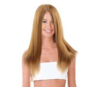Zymoplas Woman Wig Long Straight Cosplay Breathable Hair Heat Resistant Portable Reusable Decoration Dressing Hairpiece, 4#