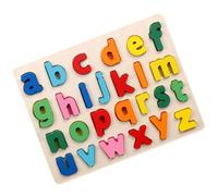 Zymoplas Wood Alphabet Number Puzzles Early Education Geometric Shape Toy Preschool Educational Learning Matching Gifts Boys Girls