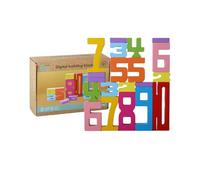 Zymoplas Wooden Digital Blocks Cultivate Childrens Arithmetic Problems Number Blocks Toys For Kids Wooden Building Blocks Game, type+2