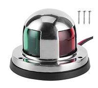 Zymothrix 12V LED Navigation Light, Marine Sailing Spot Lamp, IP65 Navigation Indicator with 225° Beam Angle, Red Green Dual Color for Boats Under 10 Meters