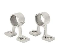 Zymothrix 2Pcs Marine Boat Hand Rail Fitting Center Support Bracket, Stainless Steel Handrail Stanchion for 1in Tubing, Mirror Polished Deck Rail Connector for Yachts and Boats