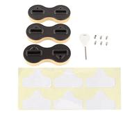 Zymothrix 3 Pcs Surfboard Fin Box Plug, Round Cup Shape PVC Fin Boxes with 0 and 9 Degree Cant Angles, Includes Screws and Key for Easy Installation and Replacement on Surf Boards