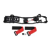Zymothrix 313mm Wheelbase Metal Chassis Frame for Axial SCX10 II 1/10 Crawler RC Car, Front Gearbox Design with Anodic Oxidation Finish, Compatible with 90046 90047 Models (Black)