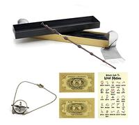 ZYMR Albus Dumbledore Elderwood Wand Harry Potter Wand with Gift Box, Spell Sheet Reverse Card, Perfect for Cosplay, Carnival, Halloween, Themed Birthday Parties