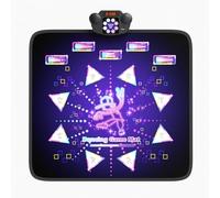 Zyncove Children's Dance Mat for Girls 3 4 5 6 7 8 9 Years, Music Mat Children with 8 Coloured Arrows, Digital LED Score Display and Various Play Modes (95 × 90 × 2 cm)