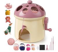 Zyncove Knitting Machine 32 Needles, Knitting Loom Crochet Machine Rotating Double Knit Knitting Machines for Adults Children, Weaving Kit for DIY Socks Hats Scarves