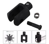 ZYNCUE 1/2 Inch for Replacement Knuckle Breaker Bar Head Kit Power for Bars, Chrome Vanadium Steel, Black Phosphate Rust-Resistant Finish, with Fixing Bolt and Spring for Washer