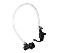 ZYNCUE 100cm Clear Beer Line with Picnic Tap and Ball Lock Connector, PVC Tube and Stainless Steel Clamps for Serving Homebrew from Kegs at Weddings, BBQs, and Events