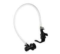 ZYNCUE 100cm Clear Beer Line with Picnic Tap and Ball Lock Connector, PVC Tube and Stainless Steel Clamps for Serving Homebrew from Kegs at Weddings, BBQs, and Events