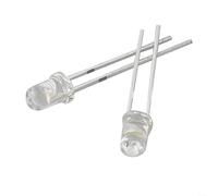 ZYNCUE 100pcs 3mm LED Lights - 10000-12000mcd Luminous Intensity, DC 2-3V, -25°C to +85°C Operating Range, for Electronic Components