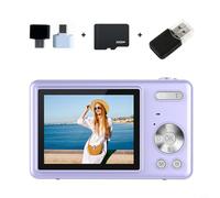 ZYNCUE 1080P CCD Camera With 96MP Autofocus Sensor, 16X Zoom Digital Camera And 2 4 Inch IPS LCD Screen For Clear Image Preview(Purple 32G)