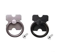 ZYNCUE 2/4/10pcs Drawer Handles and for Ring Pull Vintage Drawer Knobs Pulls Mexican Pine Furniture Metal Handles for Cabinet Wardrobe Cupboard Dresser(2pc Black)