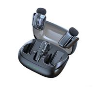 ZYNCUE 2.4G Wireless Lavalier Microphone With 30m Range And Quick-Charge Case For On-Location Video Production