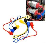 ZYNCUE 20 Pcs ISO7241A Hydraulic Dust Set, High-Grade Plastic Quick Connect Covers for Male and Female Fittings on Excavators and Tractors(3/8)