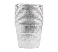 ZYNCUE 25Pcs BBQ Grease Bucket Liners for Traeger Pro Series for Green Mountain Grills, Disposable Aluminum Foil Drip Tray Inserts for Pellet Grills