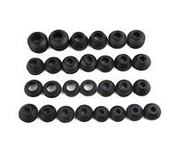 ZYNCUE 28/56 Pcs Universal Multipack Auto Parts Ball Joint Dust Cover, Ball Joint Boot Suspension Steering Dust Cover Track Tie Rod Linkage Kit,Black