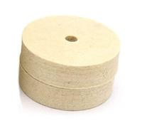 ZYNCUE 2pcs 3in 75mm Wool Felt Polishing Wheel Polisher Buffing Pad Disc Bench Grinder