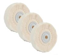 ZYNCUE 3 inch Cloth Buffing Polishing Wheel for Jewelry Grinder Pad, 3-Pack, 75mm Buffer for Metal, Stainless Steel, Wood, Plastic