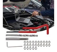 ZYNCUE 30Pcs Metric Thread Repair Kit M6x1mm with Drill Tap Wrench Installation Engine Cylinder Head, Compatible with Steel Iron Aluminum