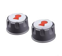 ZYNCUE 57mm Outer Diameter Grill Knob for Weber Gas Grills 2013-2017(2pcs) | Fits for spirit 200/300 series, 57mm diameter, 6mm for stem, direct replacement, no tools needed