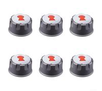 ZYNCUE 57mm Outer Diameter Grill Knob for Weber Gas Grills 2013-2017(6pcs) | Fits for spirit 200/300 series, 57mm diameter, 6mm for stem, direct replacement, no tools needed