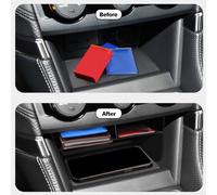 ZYNCUE ABS Under Screen Storage Box for Forester 2019-2024 | Center Console Organizer Tray, Hidden Interior Compartment