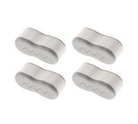 ZYNCUE Adjustable Toilet Seat Risers for Bidet - 4 Pcs Height Increasing Pads in Gray/White, 4.5x1.8cm with Strong EVA Strip