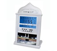 ZYNCUE Azan Clock,Islamic Prayer Clock Uk,Calendar Muslim Prayer Wall Clock Alarm,Ramadan Party Digital Azaan Clock For Home Decor Ramadan Party(silver)