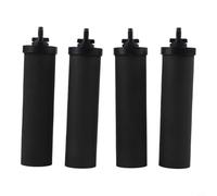 ZYNCUE Black Coconut Shell Activated Carbon Filters 4 Pack for Larayci Gravity Filtration Systems, Compatible with Travel Big Royal Crown Models, 9.67 Inch