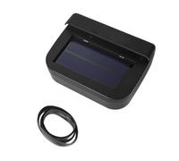 ZYNCUE Car Air Cooler Fan with Solar-Powered Ventilation Cooling and Air Circulation, Compatible with All Vehicle Types, Black ABS