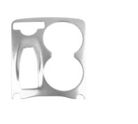 ZYNCUE Car Console Cup Holder Frame Cover Trim - GLK X204 2008-2015, for Stainless Steel, Matte Finish, Silver, 25x20x3cm