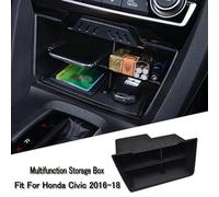 ZYNCUE Car Console Storage Box 2016-2018, 10th Gen Compatible, ABS Plastic Center Multifunction Organizer Change Cigarettes Cards