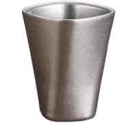 ZYNCUE Classic Metal Beer Stein 250ml Scratch-Resistant Matte(Gray) | Dual-wall insulation, keeps drinks cold, heat-proof exterior, safe handling, retro matte finish
